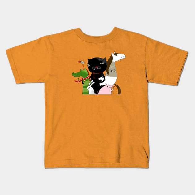 Animals United Kids T-Shirt by Krize